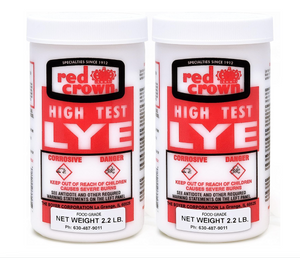 Sodium Hydroxide Lye 2 pack 2.2 Lbs