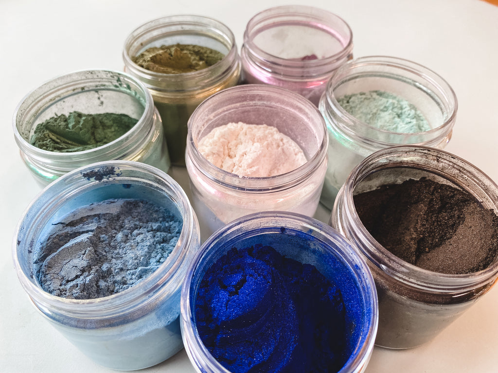 Set of Four Metallic Mica Powders – Pick Your Own Colors! – Mixed